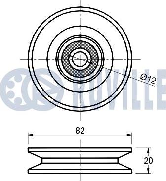 Ruville 540949 - Ролик, поликлиновый ремень unicars.by