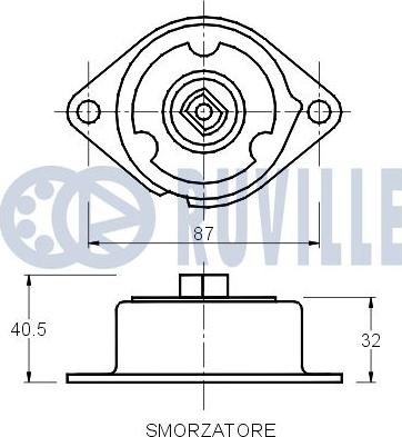 Ruville 540903 - Натяжитель, поликлиновый ремень unicars.by