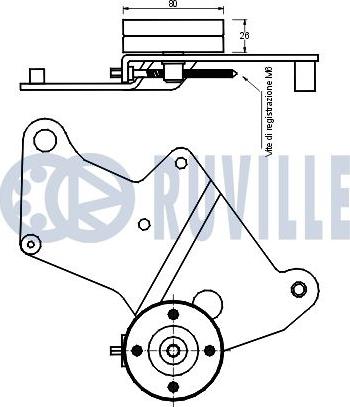 Ruville 540550 - Натяжитель, поликлиновый ремень unicars.by