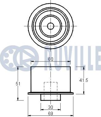 Ruville 540638 - Направляющий ролик, зубчатый ремень ГРМ unicars.by