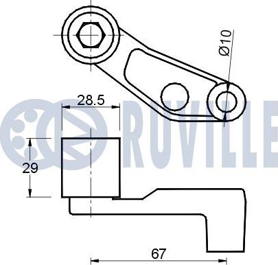 Ruville 540760 - Направляющий ролик, зубчатый ремень ГРМ unicars.by