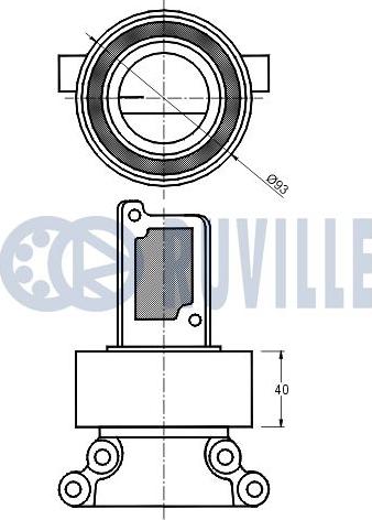 Ruville 541516 - Направляющий ролик, зубчатый ремень ГРМ unicars.by