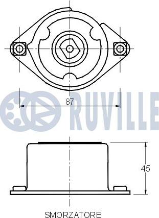 Ruville 541538 - Натяжитель, поликлиновый ремень unicars.by