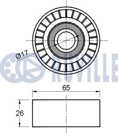 Ruville 541620 - Ролик, поликлиновый ремень unicars.by