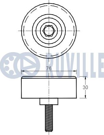 Ruville 541670 - Ролик, поликлиновый ремень unicars.by