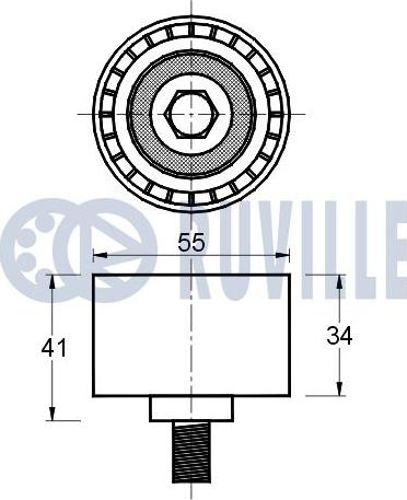 Ruville 541171 - Направляющий ролик, зубчатый ремень ГРМ unicars.by