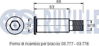 Ruville 541347 - Натяжитель, поликлиновый ремень unicars.by