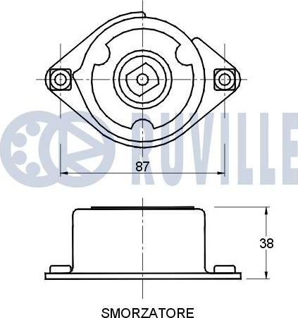 Ruville 541375 - Натяжитель, поликлиновый ремень unicars.by