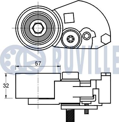 Ruville 541245 - Натяжной ролик, зубчатый ремень ГРМ unicars.by