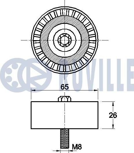 Ruville 542481 - Ролик, поликлиновый ремень unicars.by