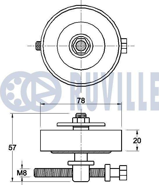 Ruville 542606 - Натяжитель, поликлиновый ремень unicars.by