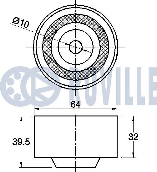 Ruville 542331 - Направляющий ролик, зубчатый ремень ГРМ unicars.by