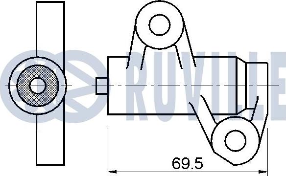 Ruville 542261 - Успокоитель, зубчатый ремень unicars.by