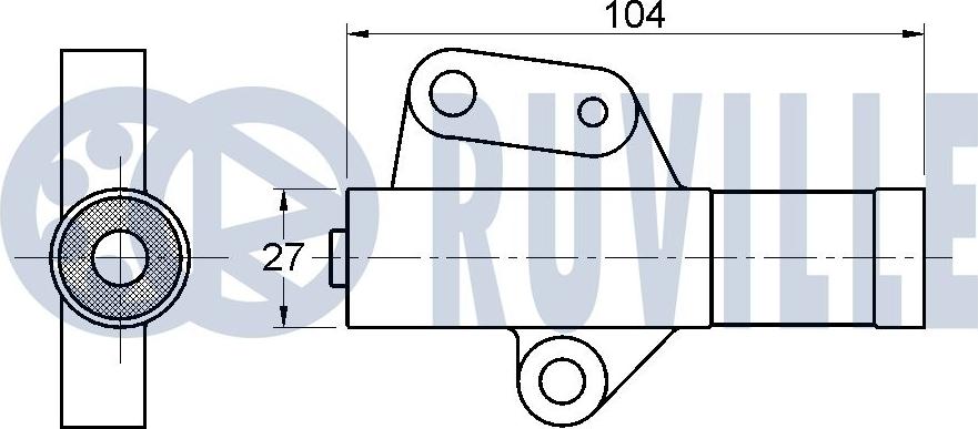 Ruville 542284 - Успокоитель, зубчатый ремень unicars.by