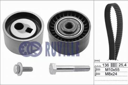 Ruville 5590170 - Комплект зубчатого ремня ГРМ unicars.by