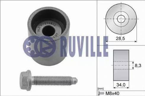 Ruville 55465 - Направляющий ролик, зубчатый ремень ГРМ unicars.by