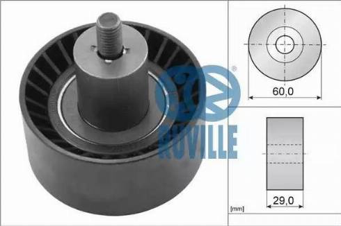 Ruville 55228 - Направляющий ролик, зубчатый ремень ГРМ unicars.by