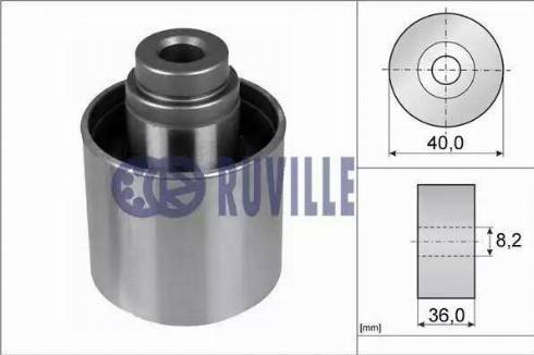 Ruville 55735 - Направляющий ролик, зубчатый ремень ГРМ unicars.by