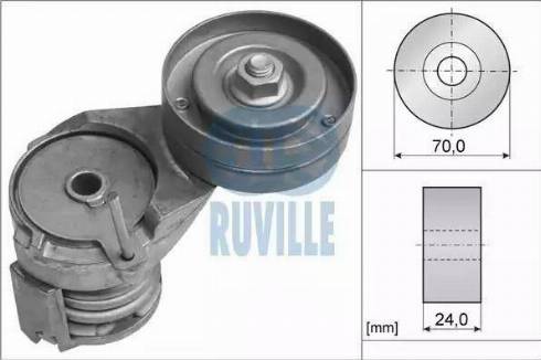 Ruville 55738 - Натяжитель, поликлиновый ремень unicars.by