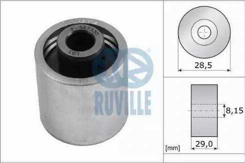 Ruville 55773 - Направляющий ролик, зубчатый ремень ГРМ unicars.by