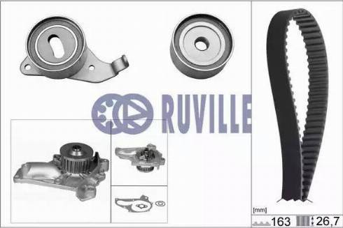 Ruville 56901701 - Водяной насос + комплект зубчатого ремня ГРМ unicars.by