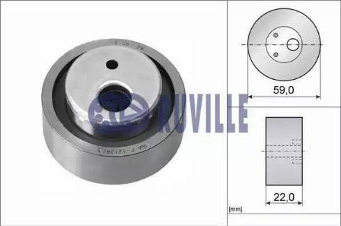 Ruville 56600 - Натяжной ролик, зубчатый ремень ГРМ unicars.by