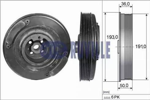 Ruville 515400 - Шкив коленчатого вала unicars.by