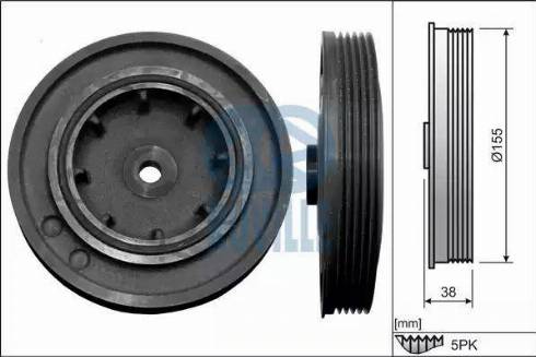 Ruville 515507 - Шкив коленчатого вала unicars.by