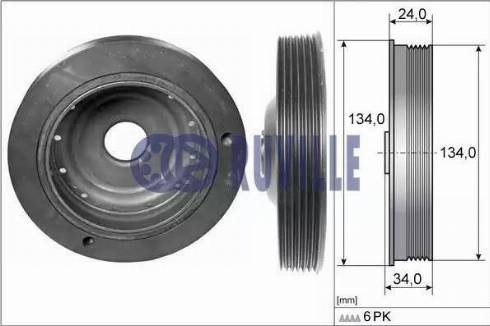 Ruville 515510 - Шкив коленчатого вала unicars.by