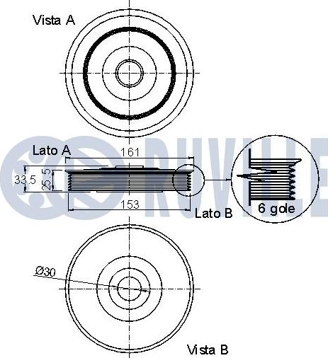 Ruville 520277 - Шкив коленчатого вала unicars.by