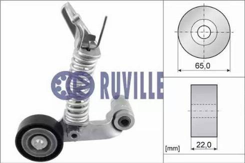 Ruville 57538 - Натяжитель, поликлиновый ремень unicars.by