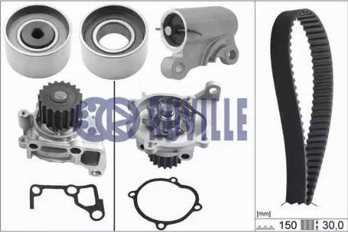 Ruville 57064731 - Водяной насос + комплект зубчатого ремня ГРМ unicars.by