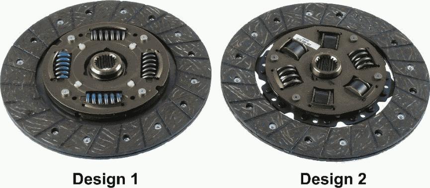 SACHS 1878 600 904 - Диск сцепления, фрикцион unicars.by