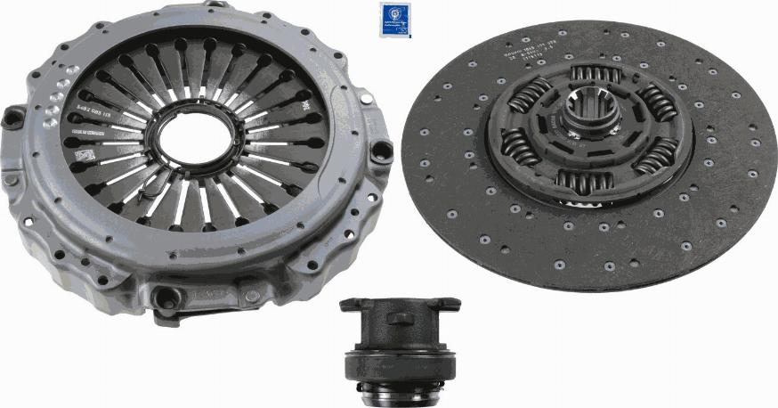 SACHS 3400 700 393 - Комплект сцепления unicars.by