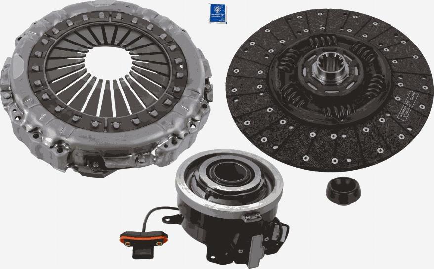 SACHS 3400 710 093 - Комплект сцепления unicars.by