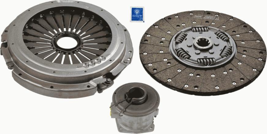 SACHS 3 400 710 001 - Комплект сцепления unicars.by