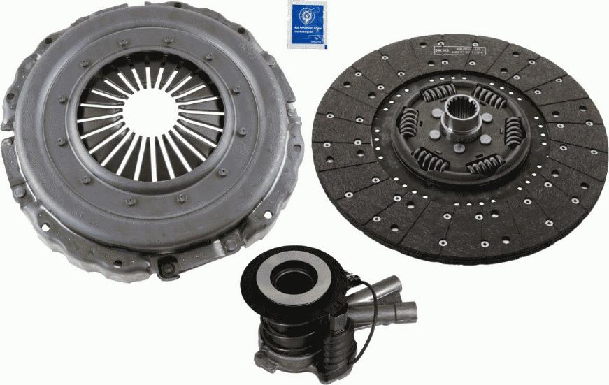 SACHS 3400 710 010 - Комплект сцепления unicars.by