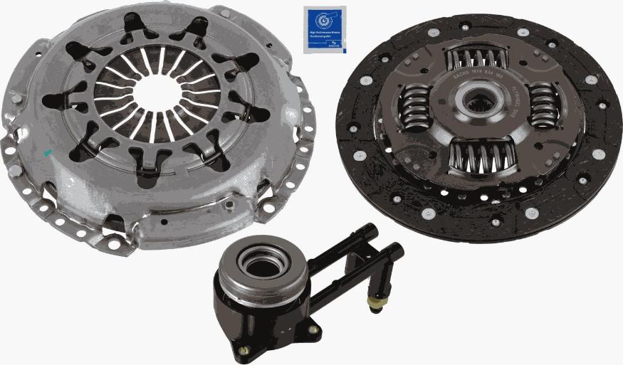 SACHS 3000 990 493 - Комплект сцепления unicars.by