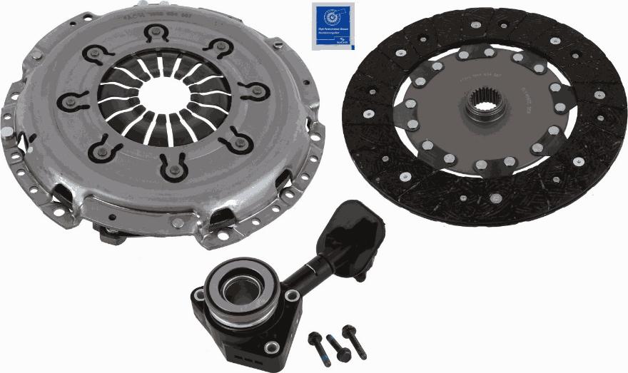 SACHS 3000 990 487 - Комплект сцепления unicars.by