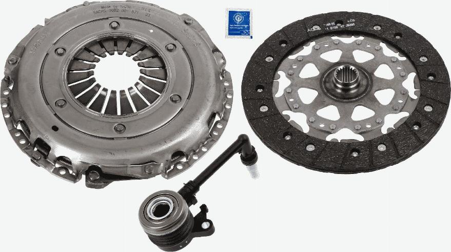 SACHS 3000 990 576 - Комплект сцепления unicars.by