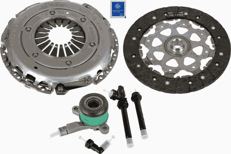 SACHS 3000 990 393 - Комплект сцепления unicars.by