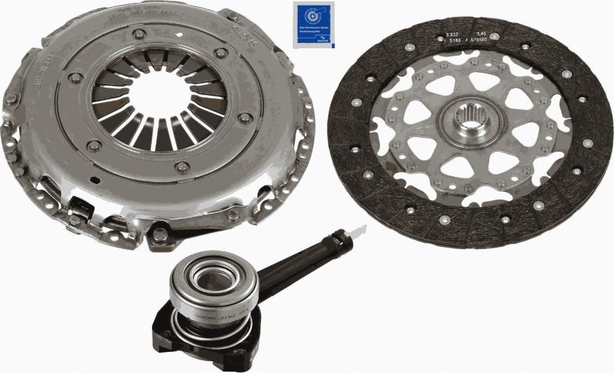 SACHS 3000 990 397 - Комплект сцепления unicars.by