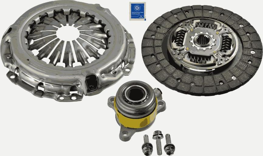 SACHS 3000 990 333 - Комплект сцепления unicars.by