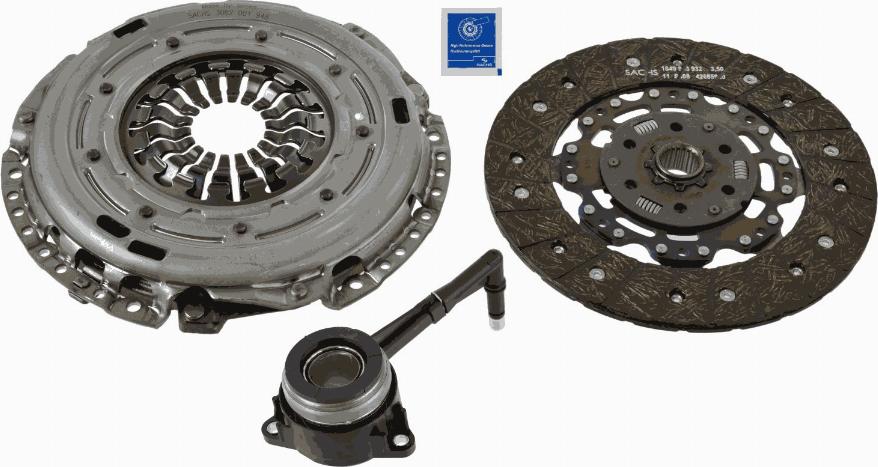 SACHS 3000 990 328 - Комплект сцепления unicars.by