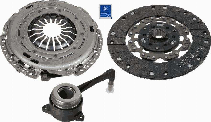 SACHS 3000 990 210 - Комплект сцепления unicars.by