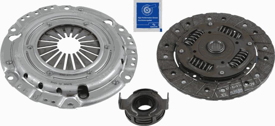 SACHS 3000 950 022 - Комплект сцепления unicars.by