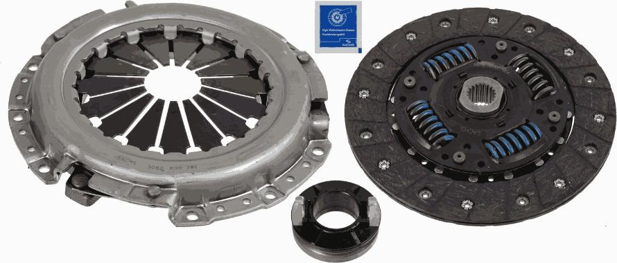 SACHS 3000 951 490 - Комплект сцепления unicars.by