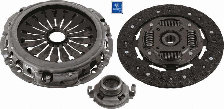 SACHS 3000 951 557 - Комплект сцепления unicars.by