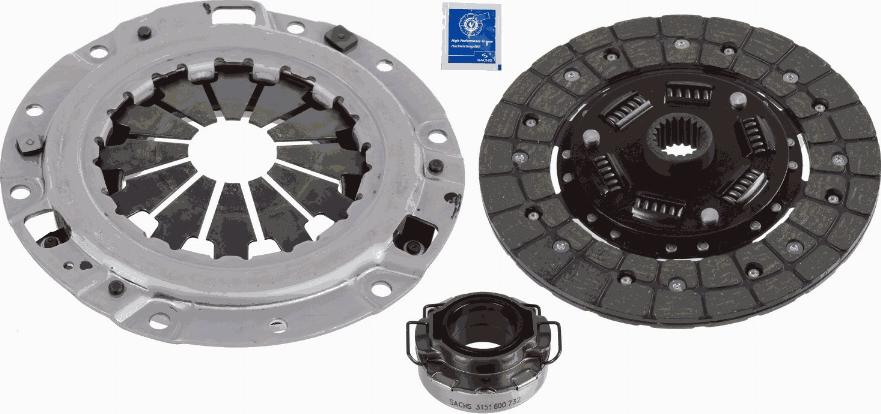 SACHS 3000 858 301 - Комплект сцепления unicars.by