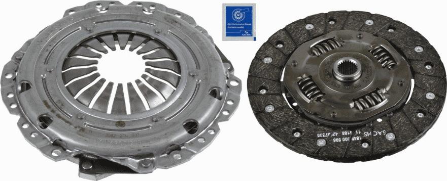 SACHS 3 000 828 202 - Комплект сцепления unicars.by